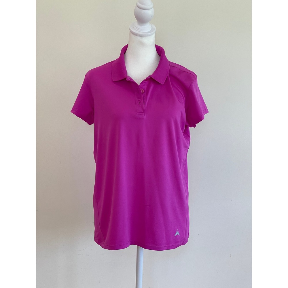 Arctic Cool Womens Hydrofreeze X Polo Shirt Magenta Pink Short Sleeve Large
